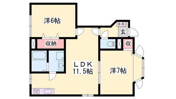 Laプラティーヌの物件間取画像